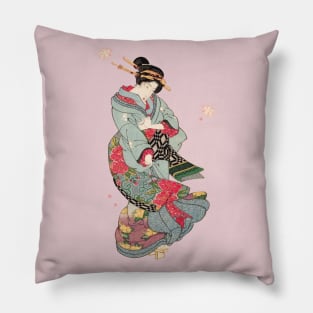 Lady in a Spring Storm Pillow