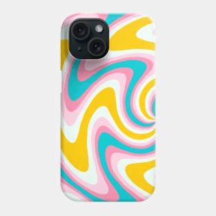 Abstract Colorful Swirl Retro 70s Phone Case