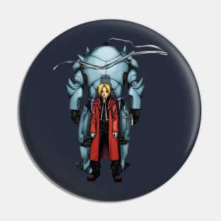 Edward and Aplhonse Elric FullMetal Alchemist Pin