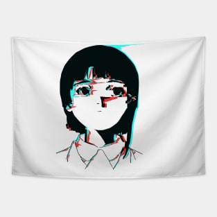 Lain 3D Glitch 01 Tapestry