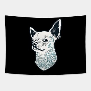 dog tattoo Tapestry