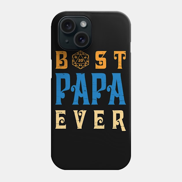 Best Gamer Papa Ever You Can Just Pause A Game Happy Father Day Gamer Vintage Retro Phone Case by bakhanh123