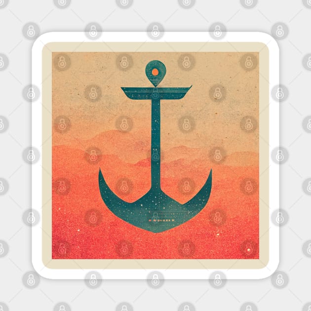 Anchor Magnet by Retro Travel Design