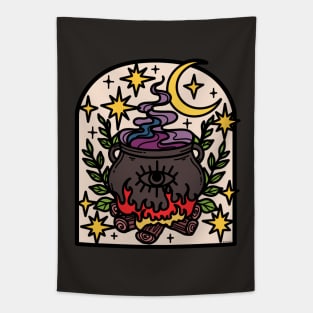 Spooky Cauldron Tapestry