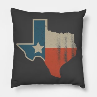 Texas State Pride - Rustic Lone Star Graphic Pillow