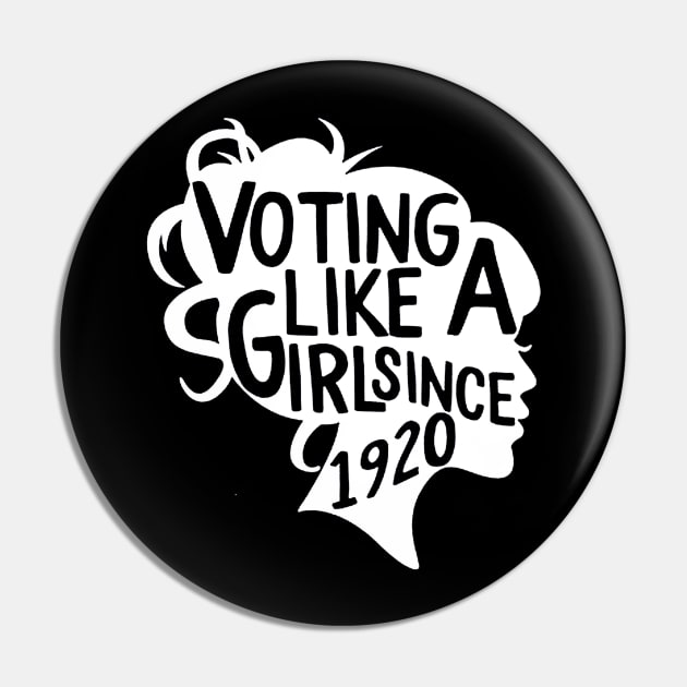 Voting like a Girl since 1920 Pin by eraillustrationart