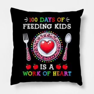 100 Days Of School Feeding Lunch  100th Day Of School Pillow