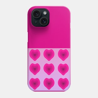 Pink Hearts Within Hearts Phone Case