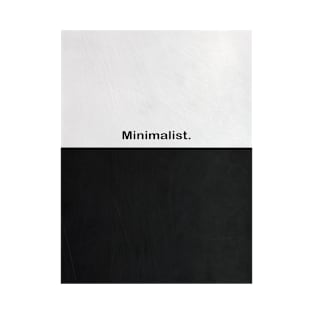 black and white minimalist T-Shirt