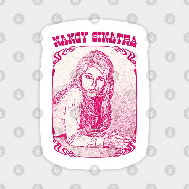 Nancy Sinatra // Retro Style Fan Design Magnet by DankFutura