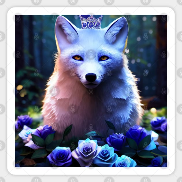 White Fox Logo - White Fox - Sticker