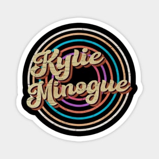vintage circle line color Kylie Minogue Magnet