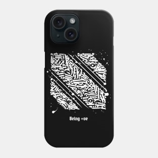 Being positive curve light Phone Case