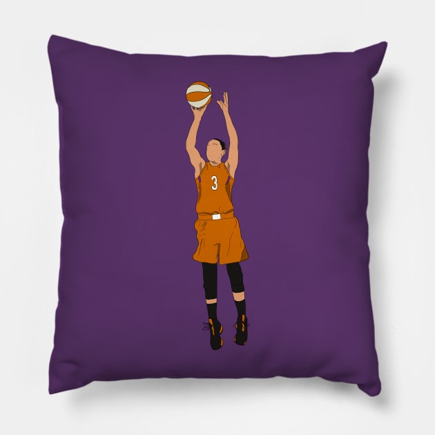 Diana Taurasi Phoenix Mercury Pillow by Hevding