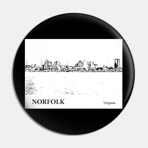 Norfolk - Virginia Pin by Lakeric