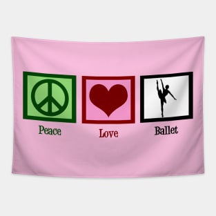 Peace Love Ballet Tapestry