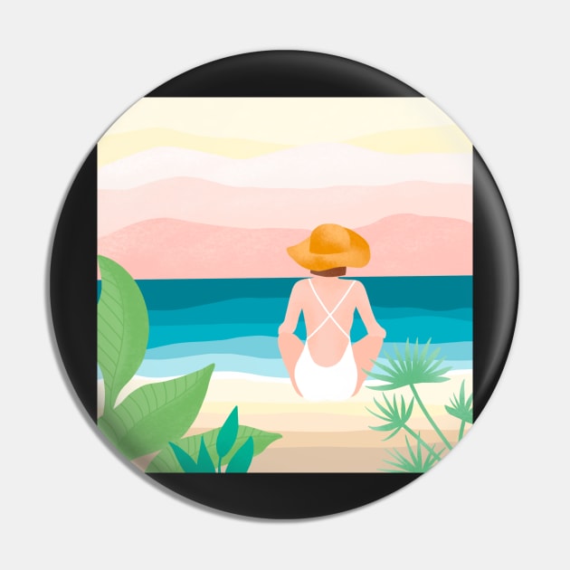 Summer vibes a day at the beach Pin by ColorsHappiness