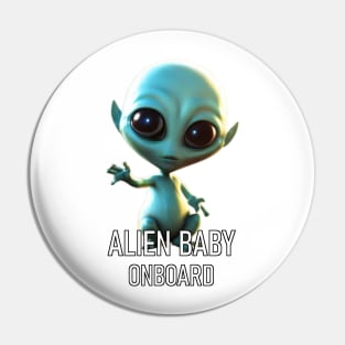 Alien Baby Onboard Pin