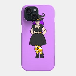 Candy Corn Witch Phone Case