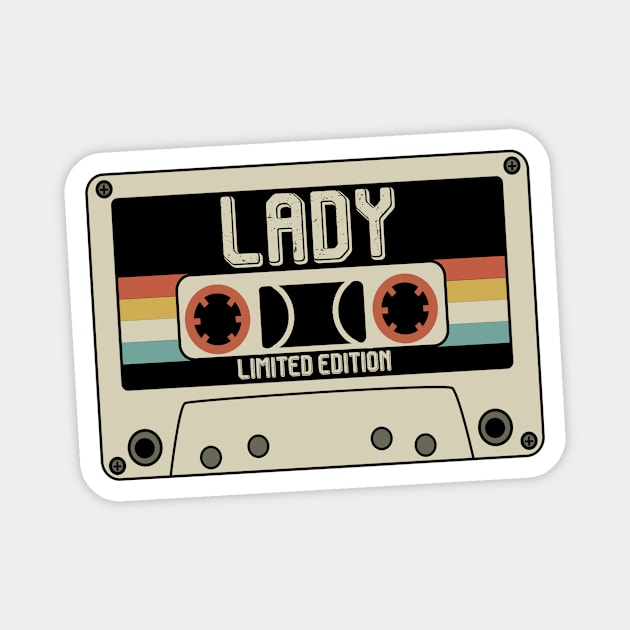 Lady - Limited Edition - Vintage Style Magnet by Debbie Art