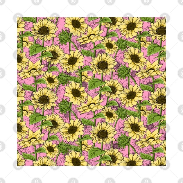 Sunflowers Pattern by Designoholic