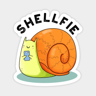 Shellfie Cute Snail Selfie Pun Magnet
