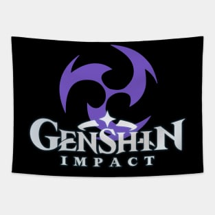 Electro big emblem genshin impact Tapestry