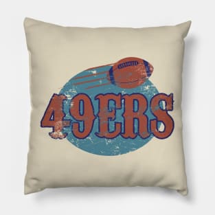 49ers - vintage style Pillow