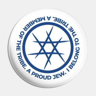 Proud Jew and Jewish: Member of the Tribe of Judah Pin