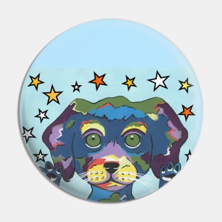 PET Store Puppy Pick Me Dog Painting - Cute Dog Art Pin