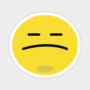 grumpy emoji Magnet