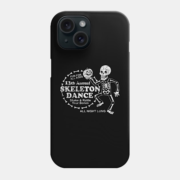 Skeleton Dance Phone Case by chrisraimoart