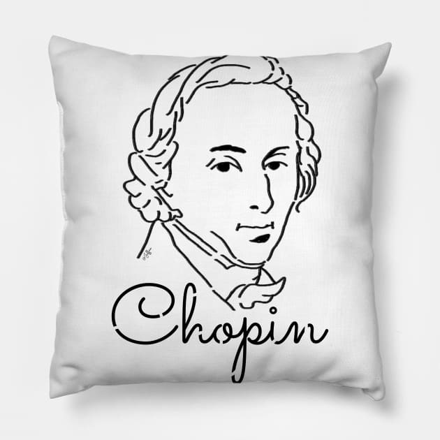 Chopin Pillow by Jeffné