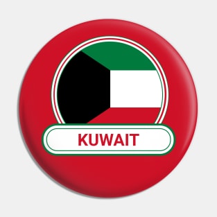 Kuwait Country Badge - Kuwait Flag Pin