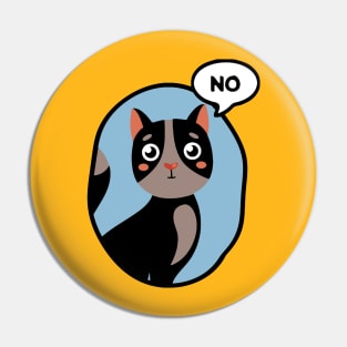 Cat Says No Pin