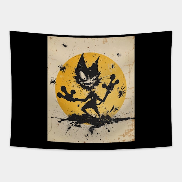 Felix The Cat Animation Tapestry by Tosik Art1