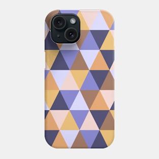 Mustard Yellow, Blue, Purple, Beige Geometric Phone Case