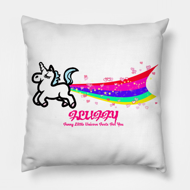 Fluffy Unicorn Unicorn Pillow Teepublic