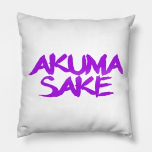 Akuma Sake Logo- Purple Design Pillow