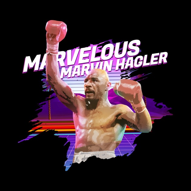 marvin hagler retrowave by aldistar