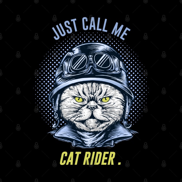 MOTORCYCLE BIKE RIDER - Cat RIDER by Pannolinno