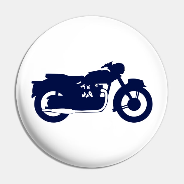 Blue Motorcycle Silhouette (triumph) Pin by MSerido