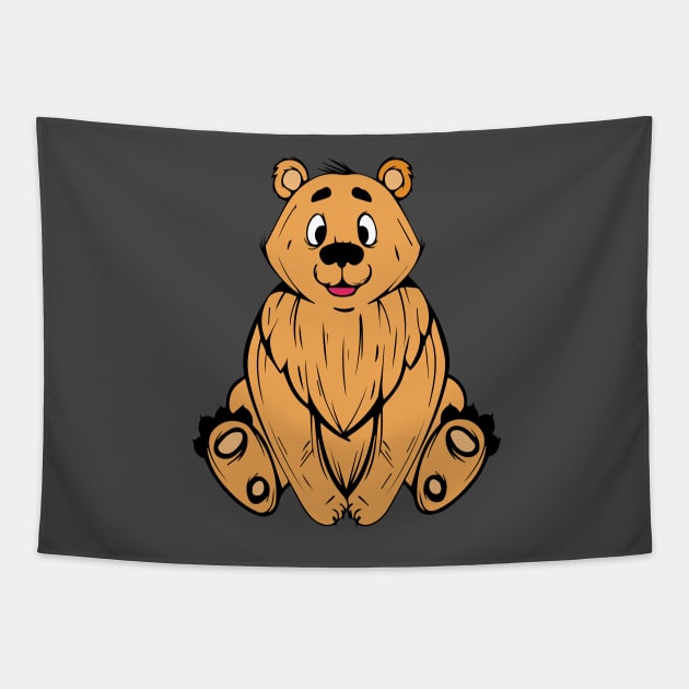 Cute bear Tapestry by Right-Fit27