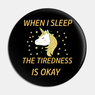 Lazy Unicorn Pin