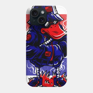 Dapper Duck Character Blue Red Phone Case