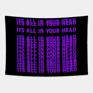 It's All in Your Head Glitch Tapestry