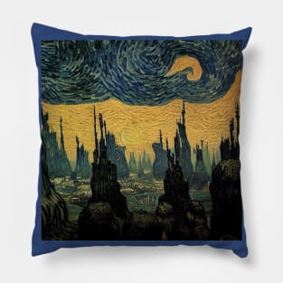 Starry Night in Kashyyyk Pillow