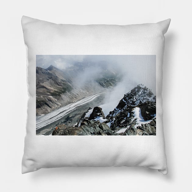 Mountaineering Pillow by artesonraju