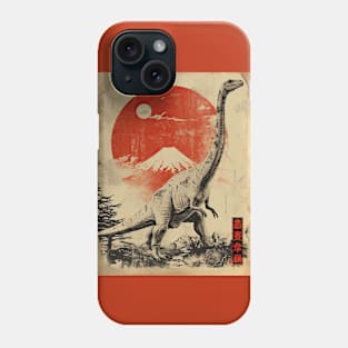 Vintage Japanese Brontosaurus Phone Case