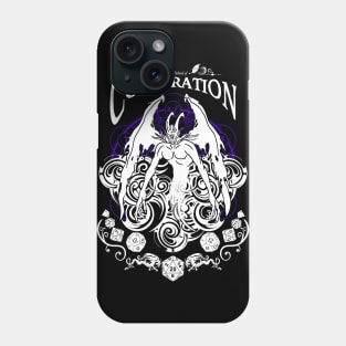 Conjuration - D&D Magic School Series: White text Phone Case